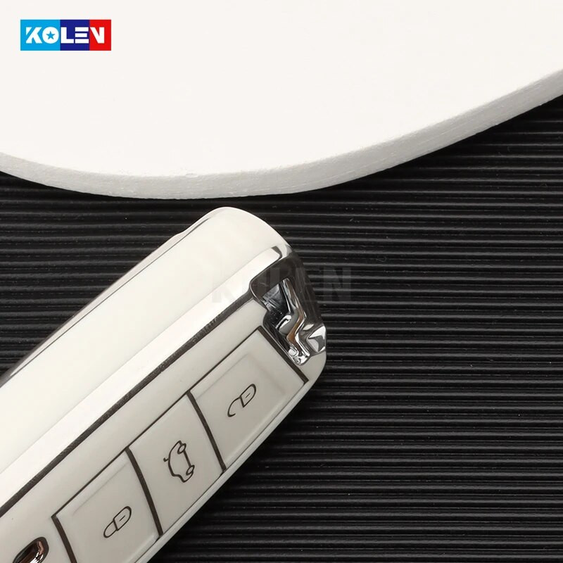 TPU Car Flip Key Case Shell για VW Volkswagen Golf 7 MK7 Tiguan MK2 For Seat Ateca Leon FR 2 Ibiza Skoda Octavia Keyless