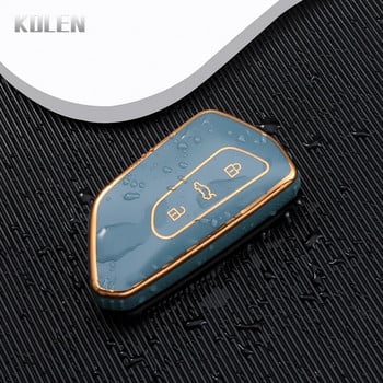 Κάλυμμα θήκης κλειδιού αυτοκινήτου Fashion TPU Shell Fob για Volkswagen VW Golf 8 MK8 ID-4 ID-6 For Skoda Octavia A8 For Seat Leon FR MK4 Cupra