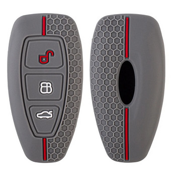 Θήκη κλειδιού αυτοκινήτου σιλικόνης για Ford Puma Grand C Max Focus Mondeo Kuga Fiesta Ecosport Transit Kuga Silicone Remote key case