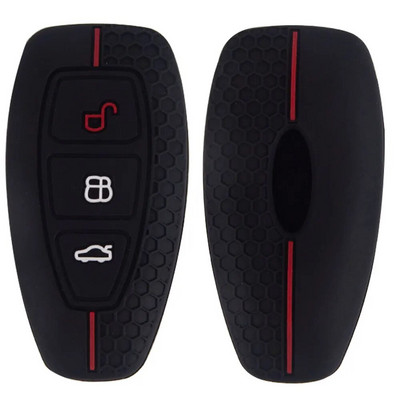 Silikoonist auto võtmeümbris Ford Puma Grand C Max Focus Mondeo Kuga Fiesta Ecosport Transit Kuga silikoonist kaugjuhtimispuldi võtmeümbrisele