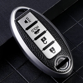 Κάλυμμα θήκης κλειδιού αυτοκινήτου με 4 κουμπιά για Nissan Leaf Micra Qashqai J11 J10 X Trail T32 Versa Note Patrol Κάλυμμα μπρελόκ