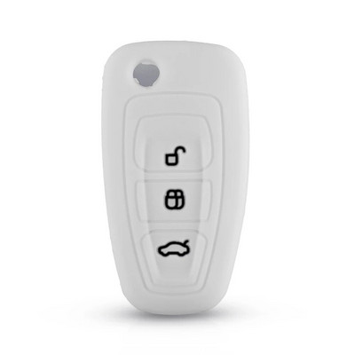 KEYYOU 3 nupuga silikoonist auto puldi võtmehoidja katteümbris Ford Ranger C-Max S-Max Focus Galaxy Mondeo Transit Tourneo Custom jaoks