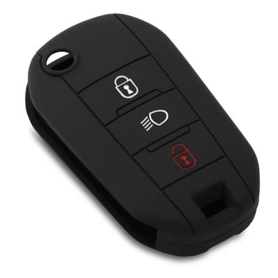 Geantă pentru chei pentru Peugeot 508 301 2008 3008 408 pentru Citroen C4 CACTUS C5 C3 C4L Husă pentru chei de mașină cu telecomandă Husă din silicon 3 butoane