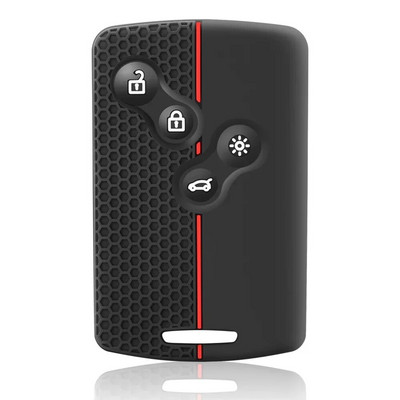 4 mygtukų automobilio rakto silikono dangtelio apsauginis laikiklis, skirtas Renault Clio Logan Megane 2 3 Koleos Scenic Card raktų pakabuko dėklui