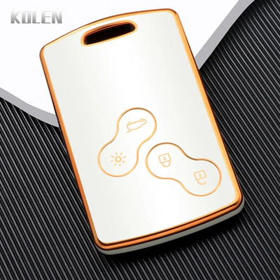 Θήκη κλειδιού αυτοκινήτου TPU Κάλυμμα κελύφους για Renault Duster Captur Clio Logan Megane Koleos Scenic Nema Fluence Zoe 4 κουμπιά