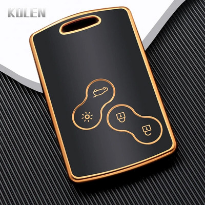 Θήκη κλειδιού αυτοκινήτου TPU Κάλυμμα κελύφους για Renault Duster Captur Clio Logan Megane Koleos Scenic Nema Fluence Zoe 4 κουμπιά