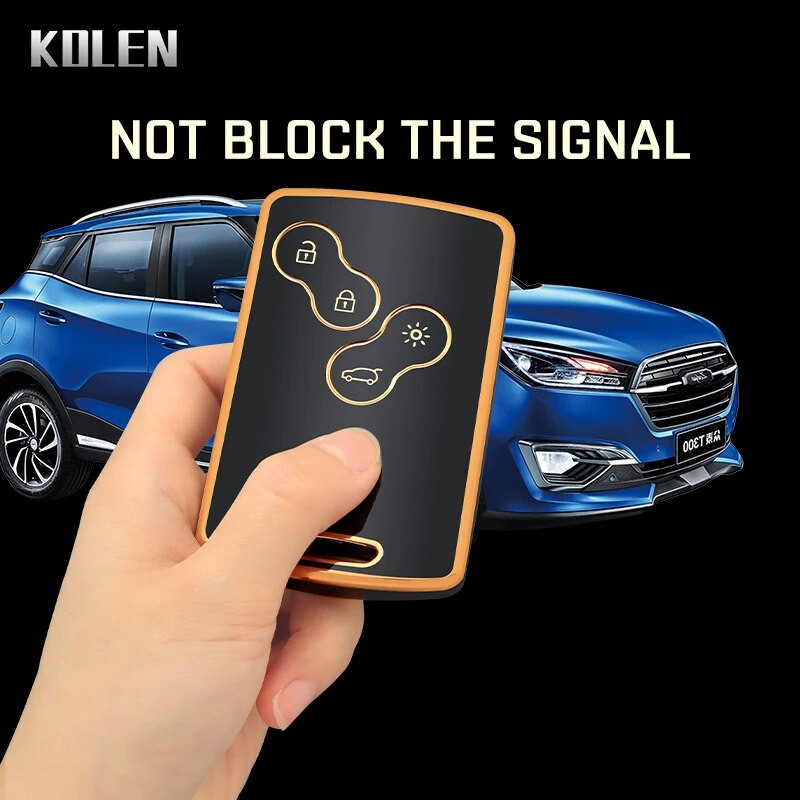 Θήκη κλειδιού αυτοκινήτου TPU Κάλυμμα κελύφους για Renault Duster Captur Clio Logan Megane Koleos Scenic Nema Fluence Zoe 4 κουμπιά