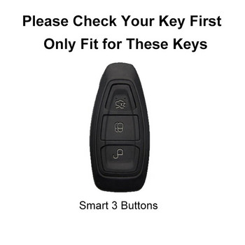 НОВ TPU Car Remote Smart Key Case Cover Shell Fob за Ford Focus 3 4 ST Mondeo MK3 MK4 Fiesta Fusion Kuga 2013 2014 2015 2017
