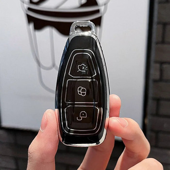 НОВ TPU Car Remote Smart Key Case Cover Shell Fob за Ford Focus 3 4 ST Mondeo MK3 MK4 Fiesta Fusion Kuga 2013 2014 2015 2017