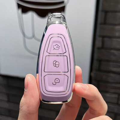 NAUJAS TPU automobilio nuotolinio valdymo pultas išmaniojo rakto korpuso dangtelis, skirtas Ford Focus 3 4 ST Mondeo MK3 MK4 Fiesta Fusion Kuga 2013 2014 2015 2017 m.