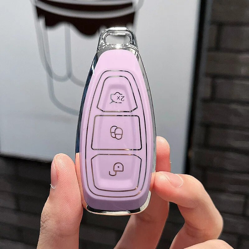 NAUJAS TPU automobilio nuotolinio valdymo pultas išmaniojo rakto korpuso dangtelis, skirtas Ford Focus 3 4 ST Mondeo MK3 MK4 Fiesta Fusion Kuga 2013 2014 2015 2017 m.