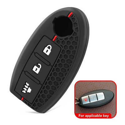 Silikonska maska za ključeve automobila za Nissan Qashqai J10 J11 March Tiida NV200 Leaf Kicks Cube X-Trail T32 T31 Navara Terra Remote Fob Cover
