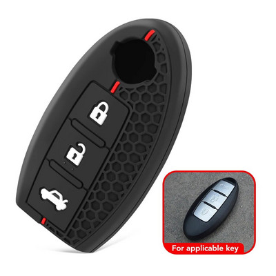 Silikonska maska za ključeve automobila za Nissan Qashqai J10 J11 March Tiida NV200 Leaf Kicks Cube X-Trail T32 T31 Navara Terra Remote Fob Cover