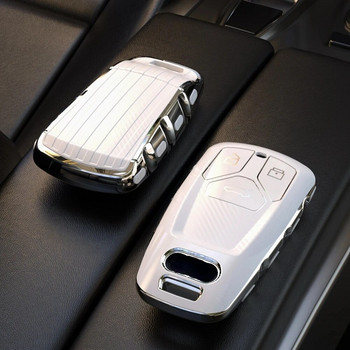 Моден TPU калъф за дистанционен ключ за кола, капак за Audi A4 B9 A5 A6 8S 8W Q5 Q7 4M S4 S5 S7 TT TTS TFSI RS Protector Fob Keyless