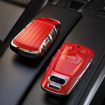 Моден TPU калъф за дистанционен ключ за кола, капак за Audi A4 B9 A5 A6 8S 8W Q5 Q7 4M S4 S5 S7 TT TTS TFSI RS Protector Fob Keyless