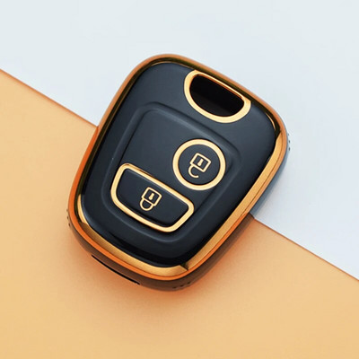 TPU auto kaugjuhtimispuldi võtmeümbrise kate, kate Fob võtmehoidja Peugeot 107 206 207 307 jaoks Citroen C1 C2 C3 C4 jaoks Toyota Aygo jaoks