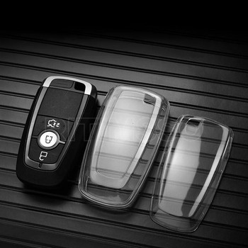 TPU Car Remote Key Case Cover Shell Fob For Ford Edge Fusion Mustang Explorer F150 F250 F350 Ecosport Protector Holder Keyless