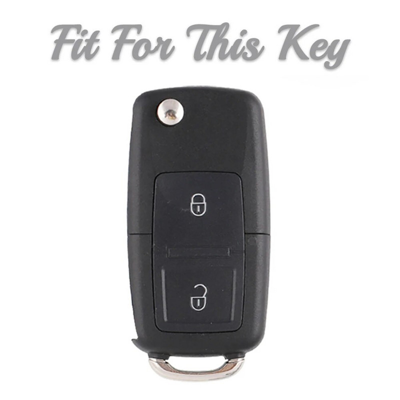 Za VW Volkswagen MK4 Bora Golf 4 5 6 Jetta Passat Polo Bora Touran Škoda Sjedalo TPU 2 gumba TPU kućište za ključeve automobila Poklopac Shell Fob