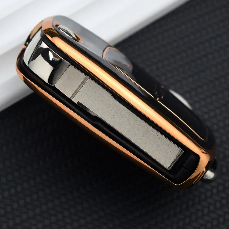 Za VW Volkswagen MK4 Bora Golf 4 5 6 Jetta Passat Polo Bora Touran Škoda Sjedalo TPU 2 gumba TPU kućište za ključeve automobila Poklopac Shell Fob