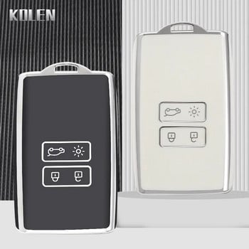 TPU Car Card Key Case Shell Fob για Renault Koleos Captur Megane Clio Scenic Talisman Arkana For Dacia Sandero Αξεσουάρ