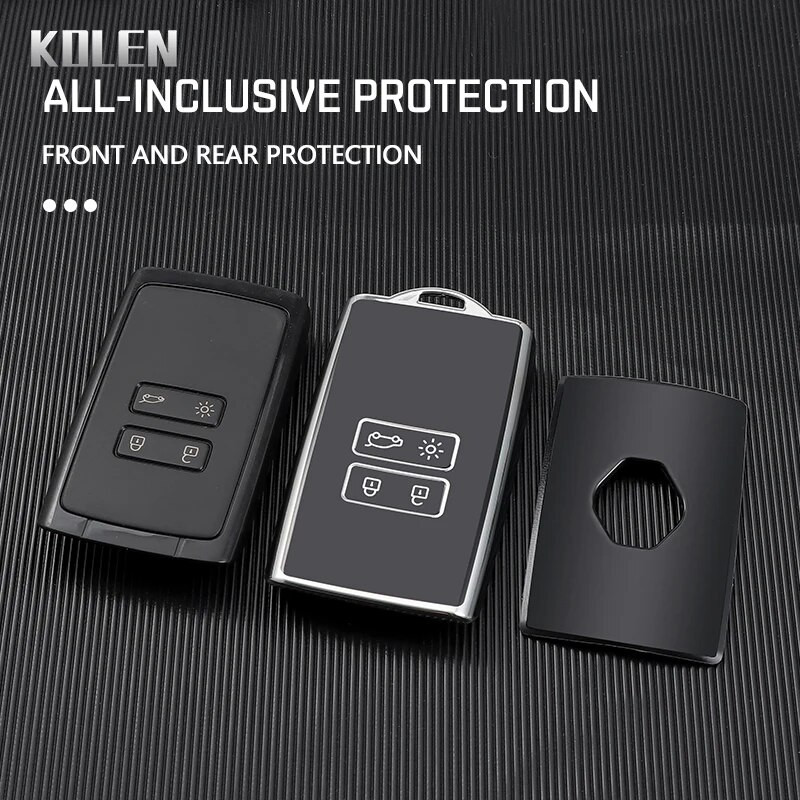 TPU Car Card Key Case Shell Fob για Renault Koleos Captur Megane Clio Scenic Talisman Arkana For Dacia Sandero Αξεσουάρ