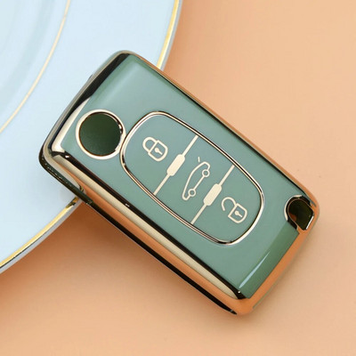 Κάλυμμα θήκης κλειδιού 2 3 κουμπιών για Peugeot Partner Tepee 207 307 308 407 για Citroen C-Crosser C3 C4 Picasso Berlingo Case Keychain