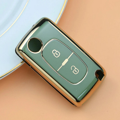 Κάλυμμα θήκης κλειδιού 2 3 κουμπιών για Peugeot Partner Tepee 207 307 308 407 για Citroen C-Crosser C3 C4 Picasso Berlingo Case Keychain