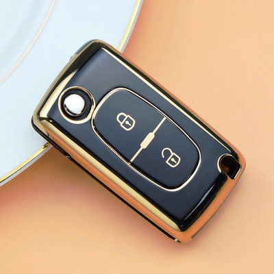 Κάλυμμα θήκης κλειδιού 2 3 κουμπιών για Peugeot Partner Tepee 207 307 308 407 για Citroen C-Crosser C3 C4 Picasso Berlingo Case Keychain