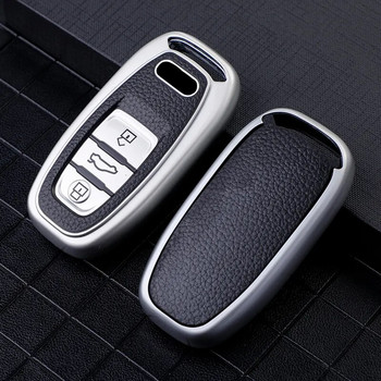 Θήκη κλειδιού αυτοκινήτου TPU για Audi A4 A5 A6 A7 A8 Q8 Q5 S6 S7 S5 S4 RS6 RS7 3 κουμπιά Έξυπνο κάλυμμα προστασίας τηλεχειριστηρίου εισόδου χωρίς κλειδί