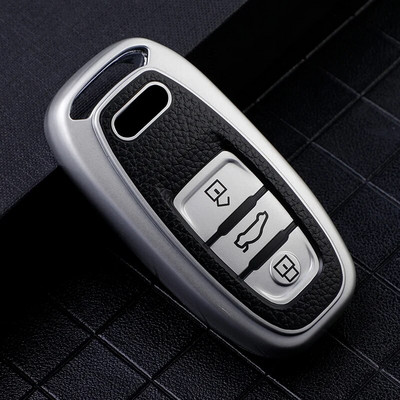TPU auto võtmekohver Audi A4 A5 A6 A7 A8 Q8 Q5 S6 S7 S5 S4 RS6 RS7 3 nupuga nutika võtmeta sisenemise kaugjuhtimispuldi kaitsekate