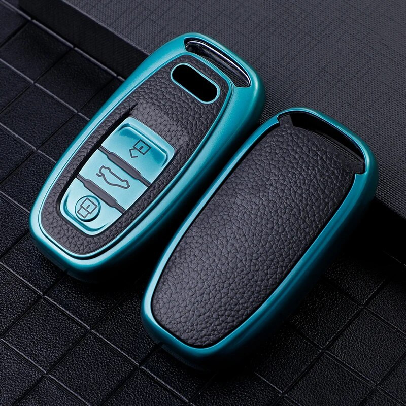 Θήκη κλειδιού αυτοκινήτου TPU για Audi A4 A5 A6 A7 A8 Q8 Q5 S6 S7 S5 S4 RS6 RS7 3 κουμπιά Έξυπνο κάλυμμα προστασίας τηλεχειριστηρίου εισόδου χωρίς κλειδί