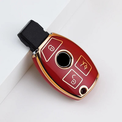 2/3 mygtukų automobilio nuotolinio valdymo pulto rakto dėklo dangtelis, skirtas Mercedes Benz ABRG klasės GLK GLA GLC GLR W204 W210 W176 W202 W463 minkštas TPU