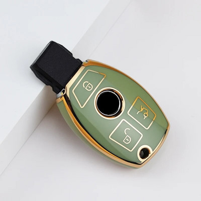 2/3 mygtukų automobilio nuotolinio valdymo pulto rakto dėklo dangtelis, skirtas Mercedes Benz ABRG klasės GLK GLA GLC GLR W204 W210 W176 W202 W463 minkštas TPU