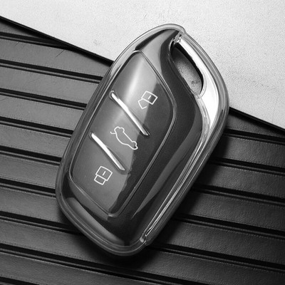 Auto kaugjuhtimispuldi võtmeümbrise korpuse kate MG ZS HS 5 6 EZS pehme läbipaistev TPU auto võtmeümbris Roewe RX8 RX5 RX3 I6 I5 tarvikutele