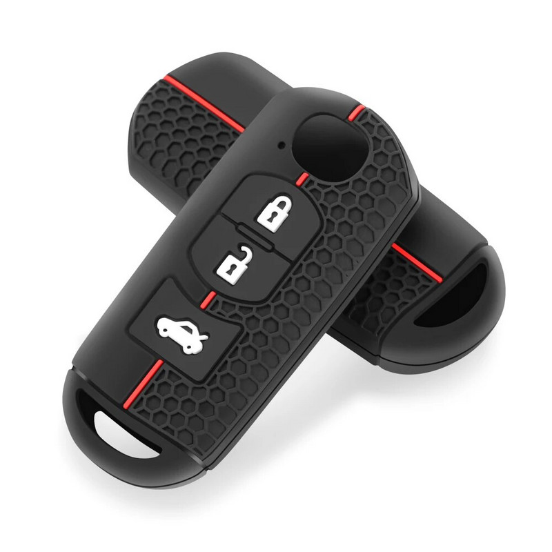 Θήκη κλειδιού κάλυμμα κλειδιού αυτοκινήτου σιλικόνης Για Mazda 2 3 6 Axela Atenza CX-5 CX5 CX-3 CX-7 CX8 CX-9 2016 2017 2018 2/3 Κουμπιά Auto Bag