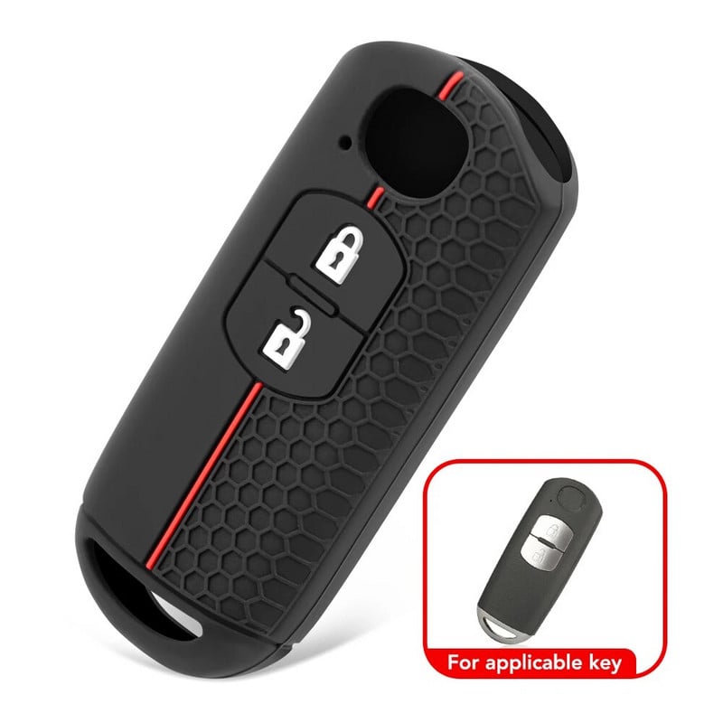 Θήκη κλειδιού κάλυμμα κλειδιού αυτοκινήτου σιλικόνης Για Mazda 2 3 6 Axela Atenza CX-5 CX5 CX-3 CX-7 CX8 CX-9 2016 2017 2018 2/3 Κουμπιά Auto Bag
