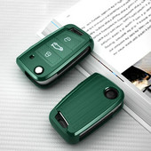 Volkswagen VW Polo Golf 7 MK7 Tiguan passat-hoz Skoda Octavia Kodiaq Karoq-hoz Seat Ateca Leon Autókulcstartóhoz Cover Shell táska