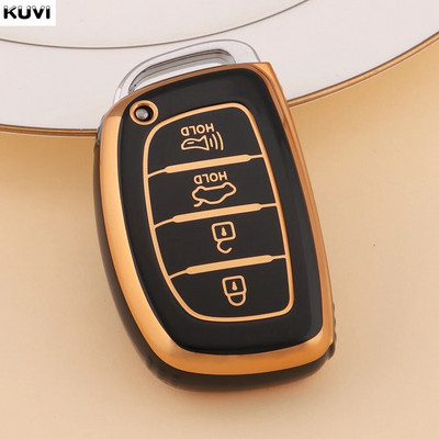 3 4 mygtukų NAUJAS TPU automobilio išmaniojo rakto dėklo dangtelis, skirtas Hyundai Tucson Santa Fe Rena Sonata Elantra Creta Ix35 Ix45 I10 I30 I40 raktų pakabukas