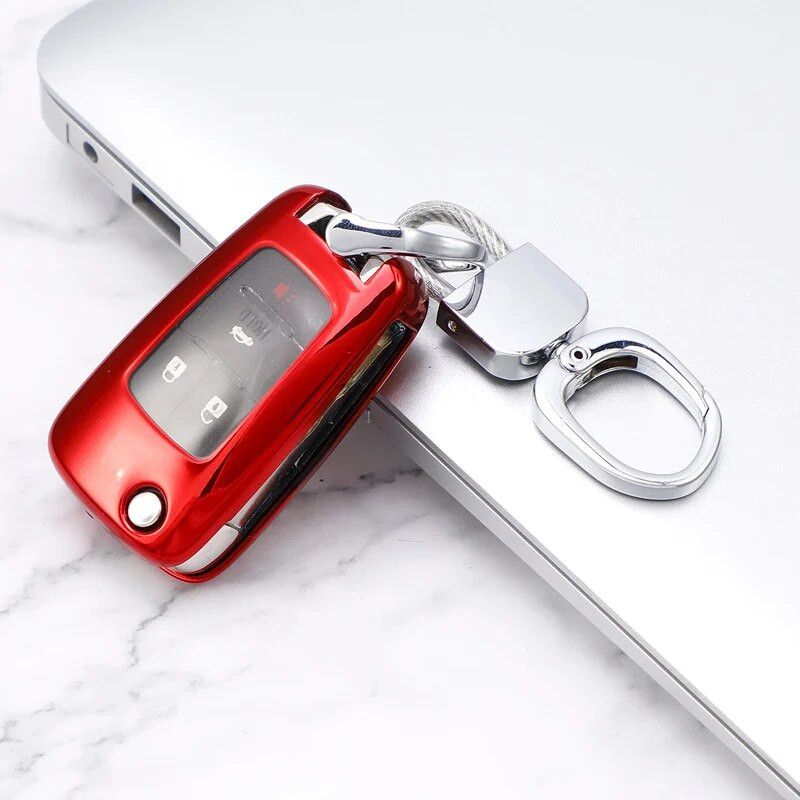 TPU auto võtmeümbrise kaanega võtmehoidja Chevrolet Cruze Aveo Trax Malibu Captiva jaoks Buick Opel Vauxhall Astra Corsa Insignia Mokka jaoks