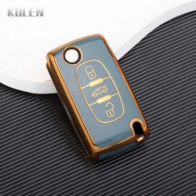 Uus TPU auto kaugjuhtimispuldi võtme korpuse kate Peugeot 107 207 307 308 407 607 3008 5008 jaoks Citroen Xsara Picasso C5 C6 C8 võtmeta