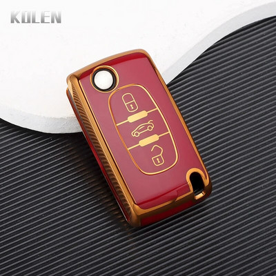 Uus TPU auto kaugjuhtimispuldi võtme korpuse kate Peugeot 107 207 307 308 407 607 3008 5008 jaoks Citroen Xsara Picasso C5 C6 C8 võtmeta