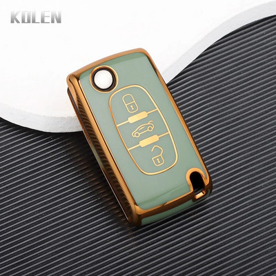 Uus TPU auto kaugjuhtimispuldi võtme korpuse kate Peugeot 107 207 307 308 407 607 3008 5008 jaoks Citroen Xsara Picasso C5 C6 C8 võtmeta
