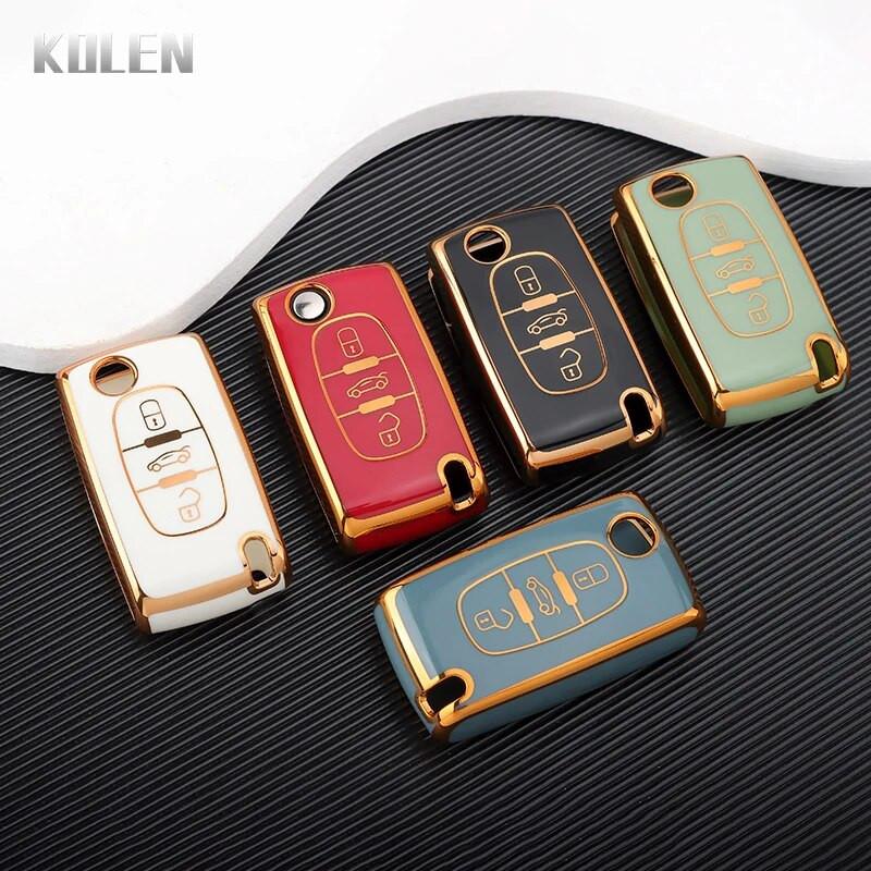 Uus TPU auto kaugjuhtimispuldi võtme korpuse kate Peugeot 107 207 307 308 407 607 3008 5008 jaoks Citroen Xsara Picasso C5 C6 C8 võtmeta