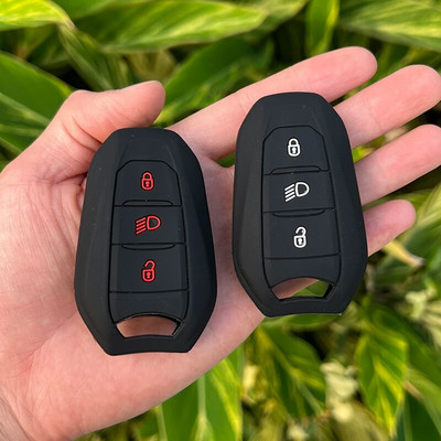 Silikona automašīnas atslēgas vāciņš Citroen C2 C3 C5 X7 C4 Picasso Berlingo priekš Peugeot 208 308 408 508 3008 4008 5008 Smart Key