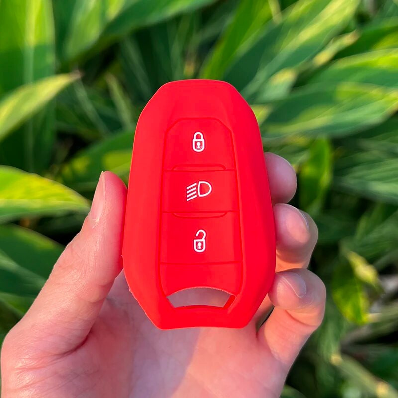 Silikoninis automobilio rakto dėklas, skirtas Citroen C2 C3 C5 X7 C4 Picasso Berlingo, skirtas Peugeot 208 308 408 508 3008 4008 5008 Smart Key