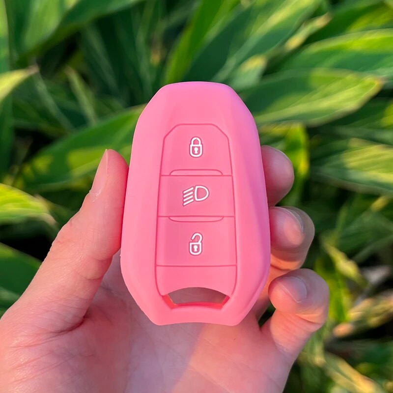 Silikoninis automobilio rakto dėklas, skirtas Citroen C2 C3 C5 X7 C4 Picasso Berlingo, skirtas Peugeot 208 308 408 508 3008 4008 5008 Smart Key