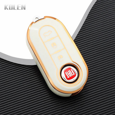 TPU Automobilio sulankstomas raktų dėklo dangtelis, skirtas FIAT 500 Ducato Panda Punto 500L Lancia Musa Citroen džemperiui Peugeot Boxer