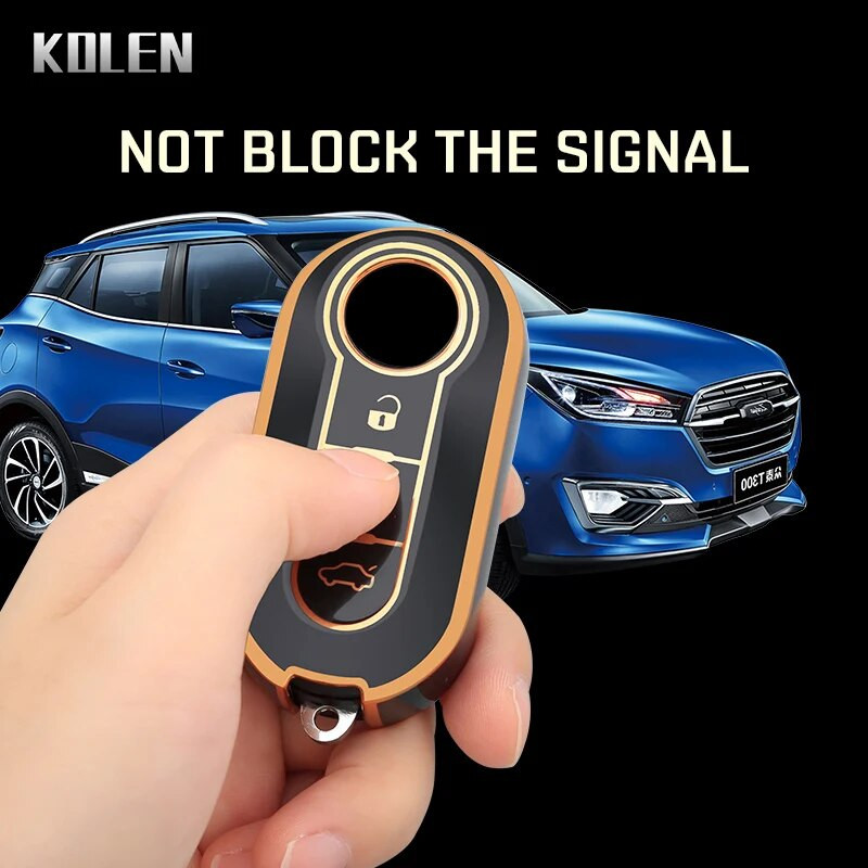TPU Automobilio sulankstomas raktų dėklo dangtelis, skirtas FIAT 500 Ducato Panda Punto 500L Lancia Musa Citroen džemperiui Peugeot Boxer