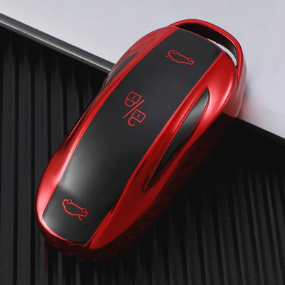 TPU Car Smart Key Cover Case Fob за Tesla Model 3 Model Y Model X Model S Key Shell Bag Holder Протектор Аксесоари