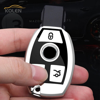 Μαλακό κάλυμμα θήκης κλειδιού τηλεχειριστηρίου αυτοκινήτου TPU για Mercedes Bnez CLA GLC GLA GLK W203 W210 W211 W204 W176 ABCR Class AMG Αξεσουάρ